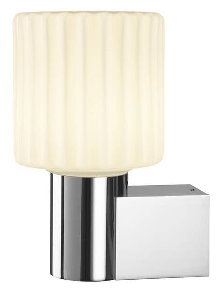 LA 1007860 Skleněné stínidlo VARYT Plisé - BIG WHITE (SLV)