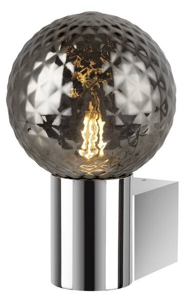 LA 1007858 Skleněné stínidlo VARYT Diamant smoke - BIG WHITE (SLV)