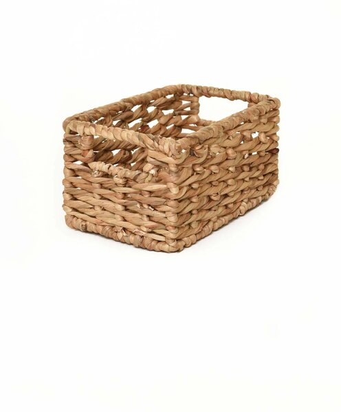 Policový koš CESTERO, vodní hyacint, 29x19x15 cm, natur