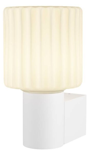 LA 1007860 Skleněné stínidlo VARYT Plisé - BIG WHITE (SLV)