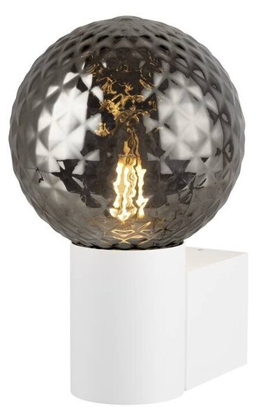 LA 1007858 Skleněné stínidlo VARYT Diamant smoke - BIG WHITE (SLV)