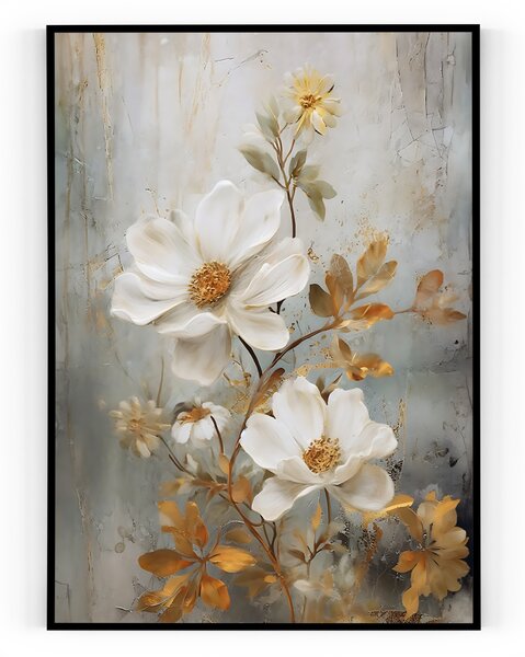 Plakát / Obraz Wildflower Bez okraje Napnuté plátno na dřevěném rámu 40 x 50 cm