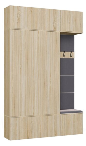 Předsíňová stěna HAGA III 2Sz1W - dub sonoma