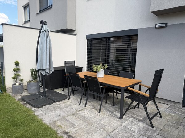 Zahradní set MILANO + 4x židle Oslo + 2x křeslo Mona