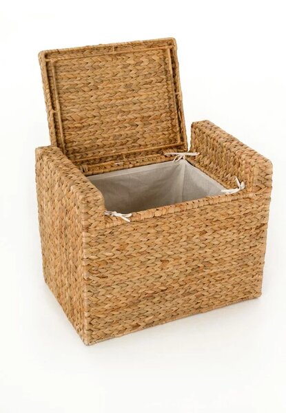 Taburet MONO PLUS, vodní hyacint, výška 45 cm, natur