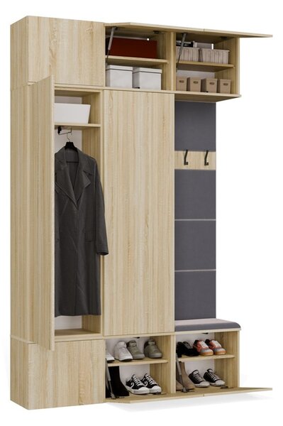 Předsíňová stěna HAGA III 2Sz1W - dub sonoma