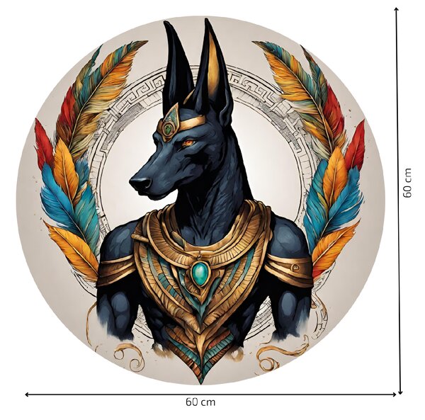 PIPPER. Kruhová samolepka na zeď "Anubis" Velikost: 60cm