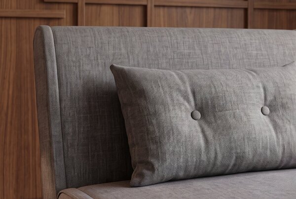 Rozkládací křeslo SMART MULTIFUNCTION 100 CM šedé samet Nábytek | Obývací pokoj | Křesla | Klasická