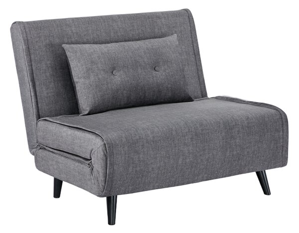 Rozkládací křeslo SMART MULTIFUNCTION 100 CM šedé samet Nábytek | Obývací pokoj | Křesla | Klasická