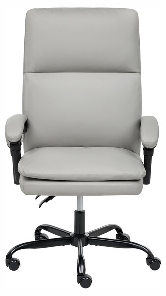 Kancelářské křeslo SERENE Umělá kůže Světle šedá