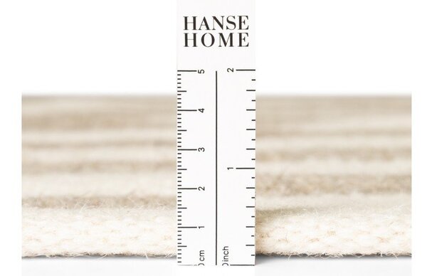 Bílý/šedý oboustranný/ručně tkaný vlněný běhoun 80x200 cm Vika – Hanse Home