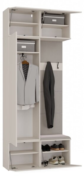 Předsíňová stěna HAGA II 1Sz1W - béžová