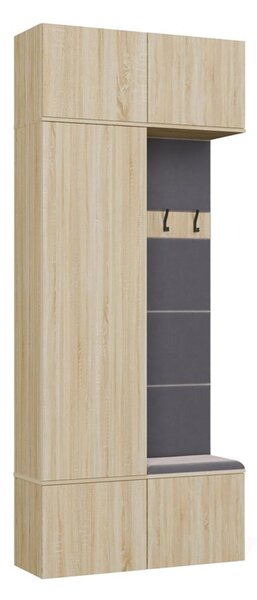 Předsíňová stěna HAGA II 1Sz1W - dub sonoma