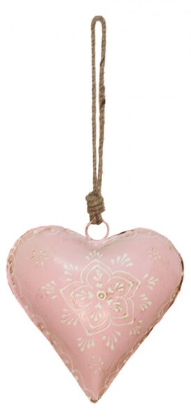 Závěsné kovové srdce se zdovením Heartic – 15x5x15 cm