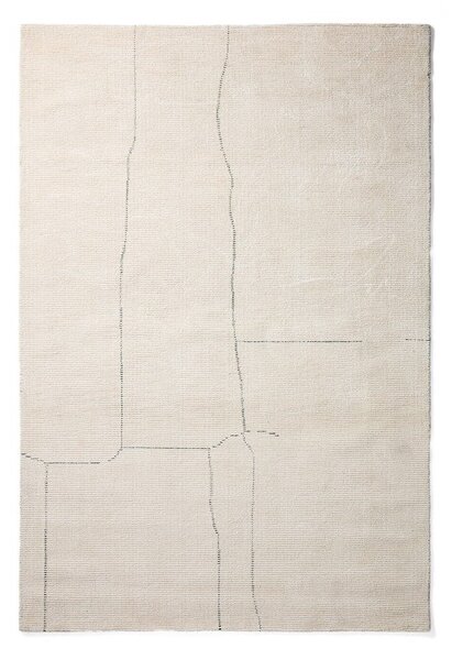 Krémový ručně tkaný koberec s příměsí bavlny 230x160 cm Lisdan – Kave Home