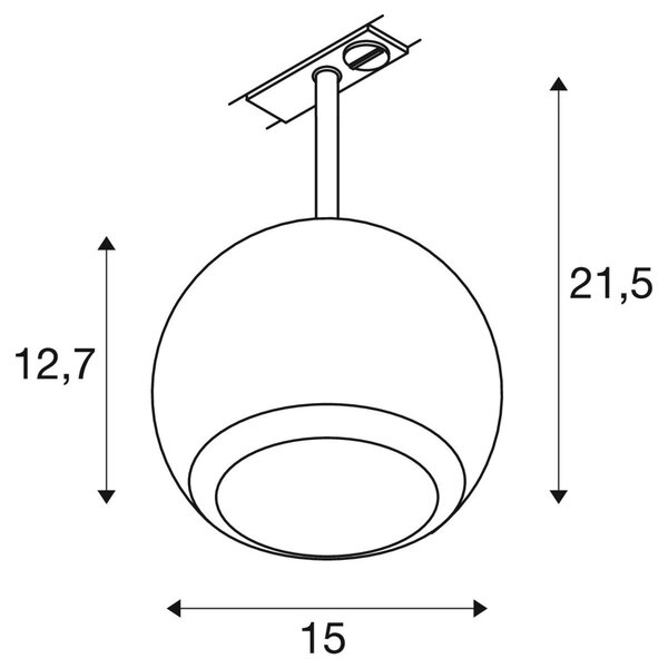 LA 1008183 LIGHT EYE ® 150 1~ Spot, kruhový, GU10, 1x max. 13W, matně bílé - BIG WHITE (SLV)
