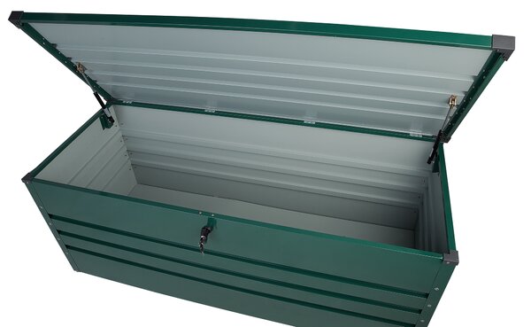 Úložný box CEBROSA 165 cm 70 cm Kov Tmavě zelená