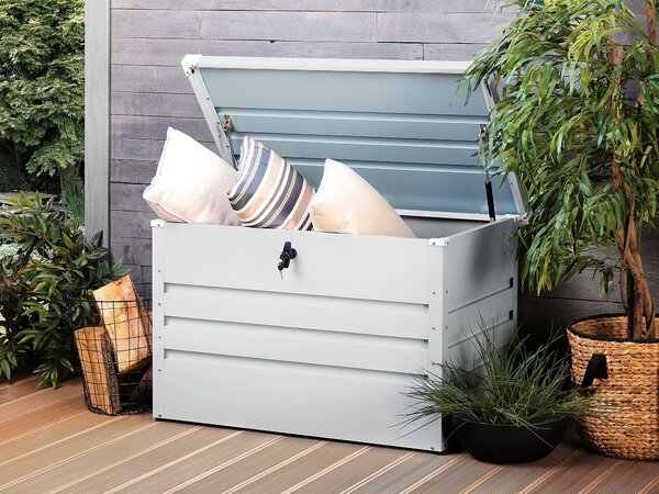 Úložný box CEBROSA 100 cm 62 cm Kov Světle šedá