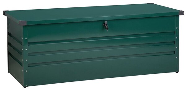 Úložný box CEBROSA 165 cm 70 cm Kov Tmavě zelená