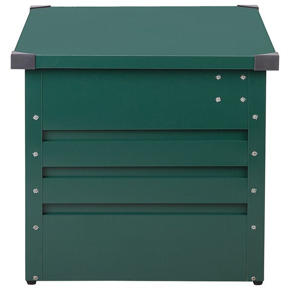 Úložný box CEBROSA 165 cm 70 cm Kov Tmavě zelená
