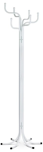 Autronic VĚŠÁK - kovový volně stojící - bílý - 188 cm