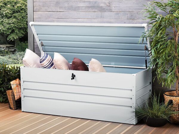 Úložný box CEBROSA 165 cm 70 cm Kov Světle šedá
