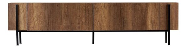 TV stolek v dekoru ořechu v tmavě přírodní barvě 180x45x30 cm Nexus – Kalune Design