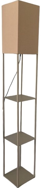 Brilagi - Stojací lampa s poličkami GRADUS 1xE27/40W/230V 150 cm šedá/béžová