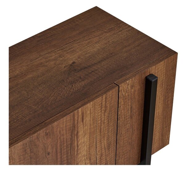 TV stolek v dekoru ořechu v tmavě přírodní barvě 180x45x30 cm Nexus – Kalune Design