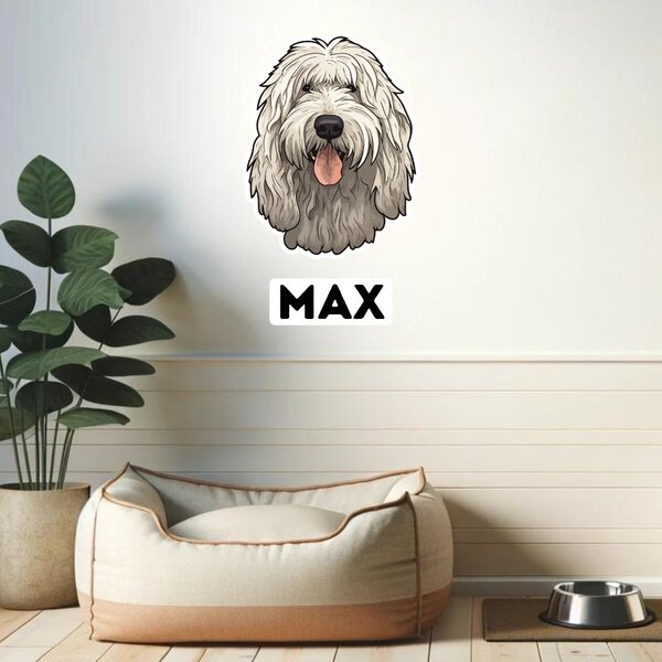 PIPPER. Nálepka Komondor Velikost: 60cm