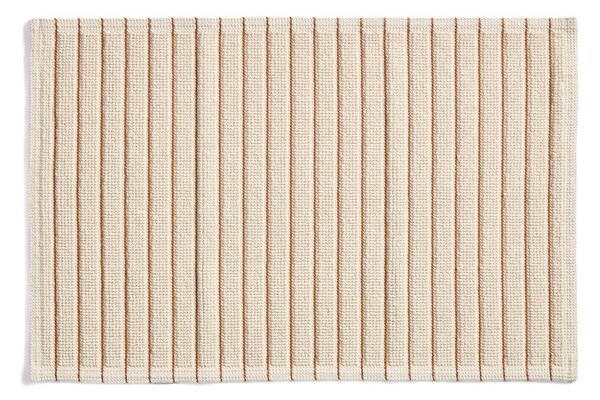 Oranžová/béžová textilní koupelnová předložka 50x80 cm Merade – Kave Home