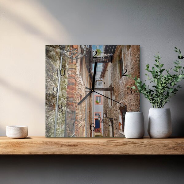 Skleněné hodiny na stěnu Avenue zskc-30x30-00177950