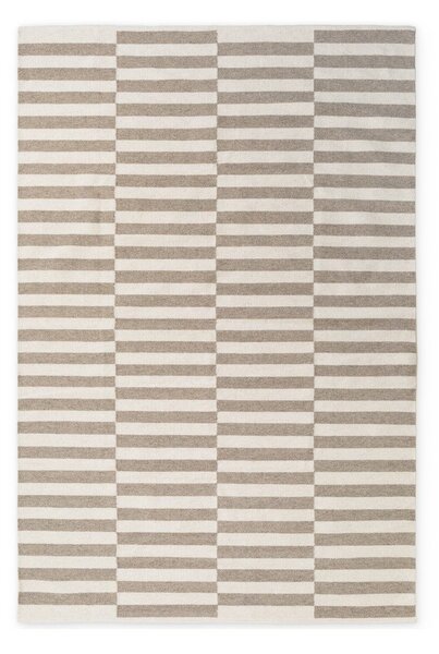Bílý/šedý oboustranný/ručně tkaný vlněný koberec 200x300 cm Vika – Hanse Home
