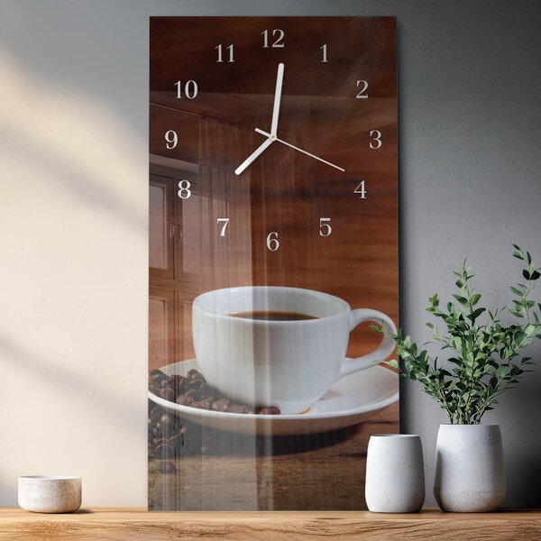 Skleněné hodiny vertikální Pohár zsppb-30x60-00081745