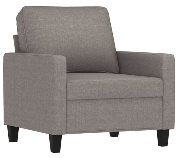 Křeslo s podnožkou taupe 60 cm textil 3201036