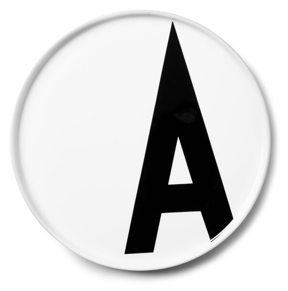 Porcelánový talíř Letters 20 cm U