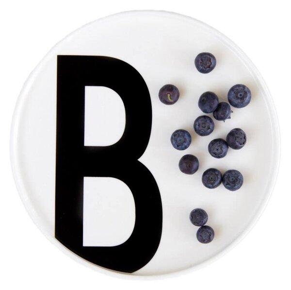 Porcelánový talíř Letters 20 cm U