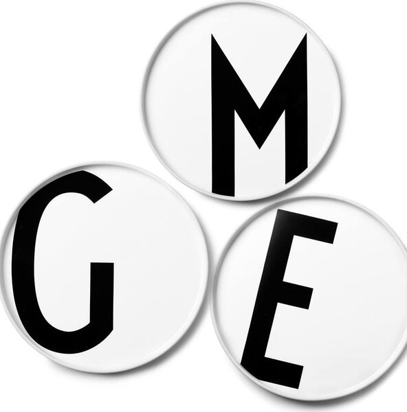 Porcelánový talíř Letters 20 cm U