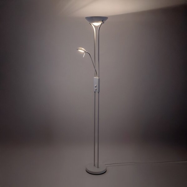 Brilagi - Stmívatelná stojací lampa SCARLETT 1xR7s/230W/230V + 1xG9/40W bílá