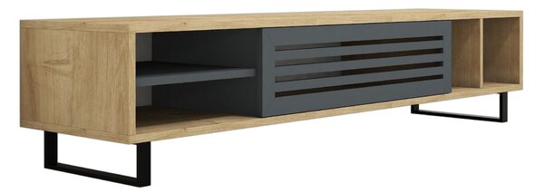 ASIR Televizní stolek SAFIR borovice, šedý