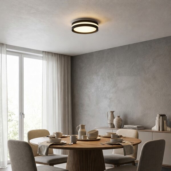 Brilagi - LED Stropní svítidlo NAOMI LED/24W/230V pr. 28,5 cm černá