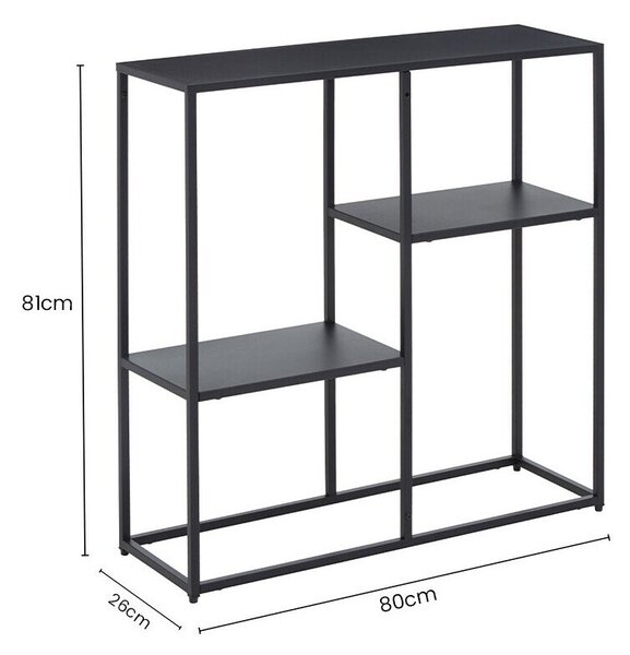 Černý ocelový regál 80x81x26 cm Acero – Premier Housewares