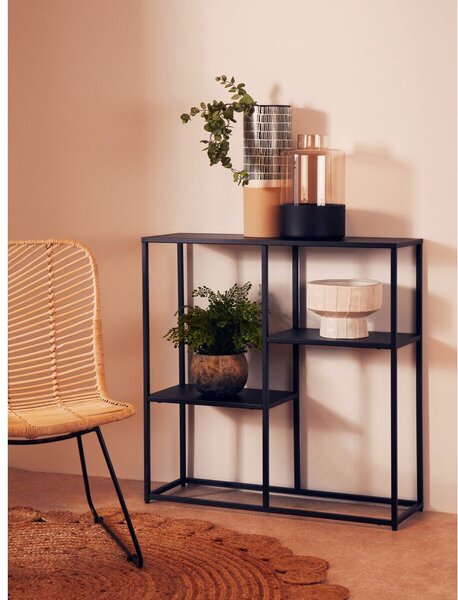 Černý ocelový regál 80x81x26 cm Acero – Premier Housewares