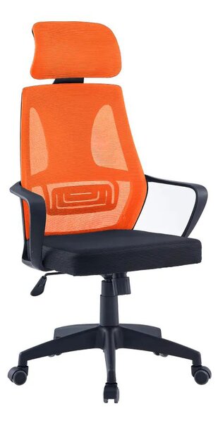 Kancelářské křeslo Tyxos MC089 (černá + oranžová). 1075524