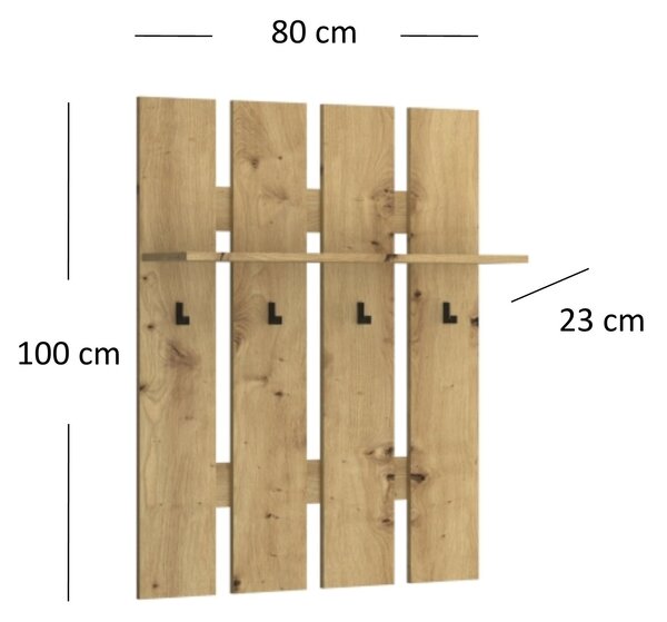 Věšák Andra (dub artisan). Akce -28%