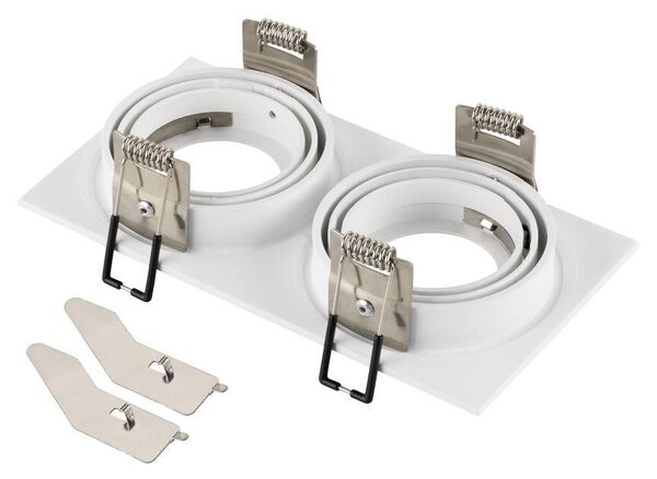 LA 1008008 NEW TRIA® 155 podhledový kroužek, D: 17 Š: 9 V: 4 cm, dvousvítidlo, IP 20, bílá barva - BIG WHITE (SLV)