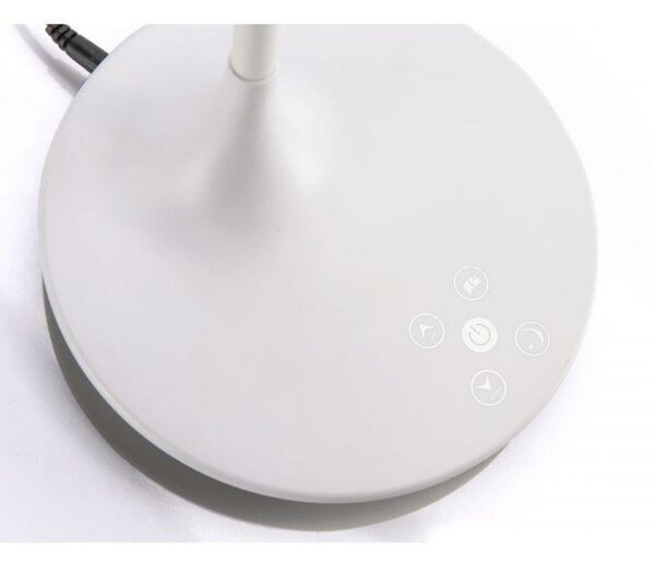 LEUCHTEN DIREKT is JUST LIGHT LED stolní lampa v bílé, flexibilní rameno s měnitelnou teplotou barvy světla a stmívaním 2700-5000K LD 13061-16