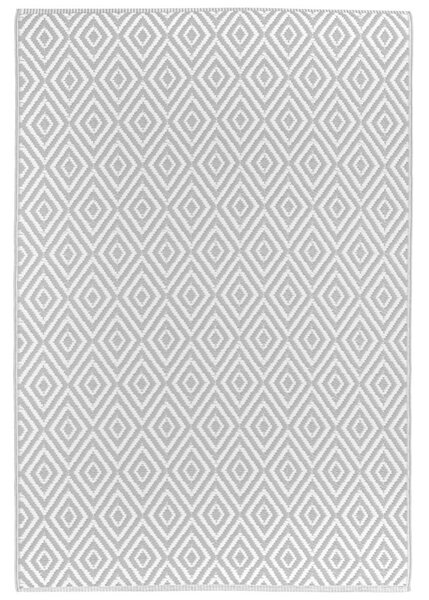 VENKOVNÍ KOBEREC, 120/180 cm, šedá, bílá Boxxx - Venkovní koberce