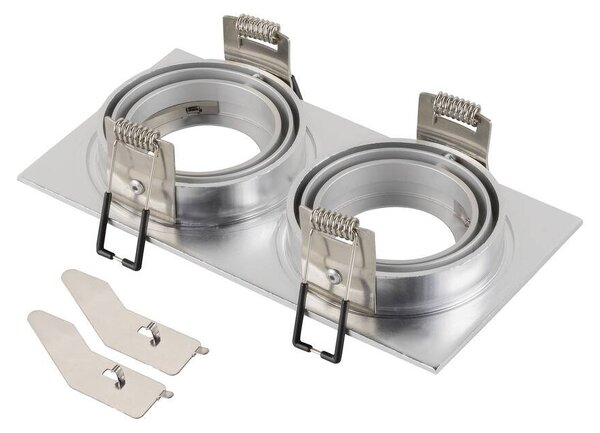 LA 1008009 NEW TRIA® 155 podhledový kroužek, D: 17 š: 9 V: 4 cm, dvousvítidlo, IP 20, hliník - BIG WHITE (SLV)