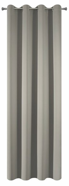 ZATEMŇOVACÍ ZÁVĚS NA KROUŽCÍCH PARISA 135X250 CM TMAVĚBÉŽOVÁ